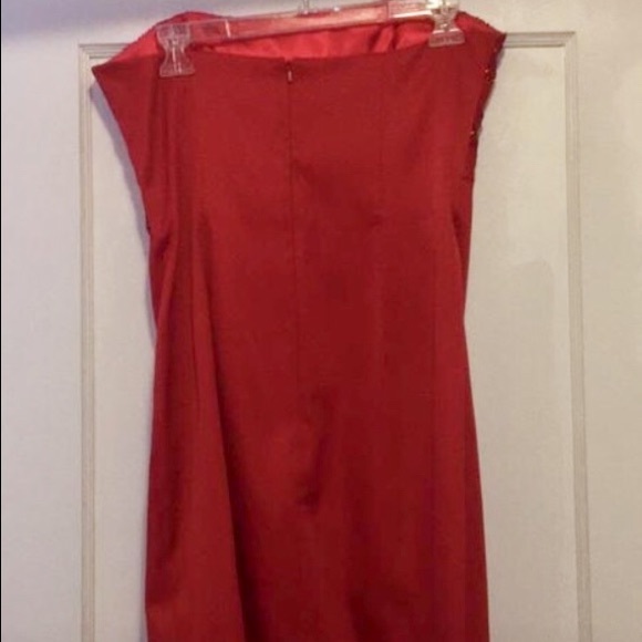 Jessica McClintock red strapless dress - Picture 3 of 6